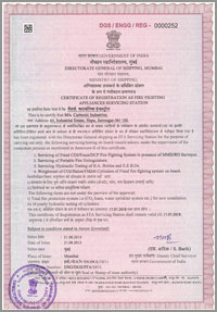 Directorate General of Shipping India approval