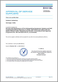 DNV GL approval