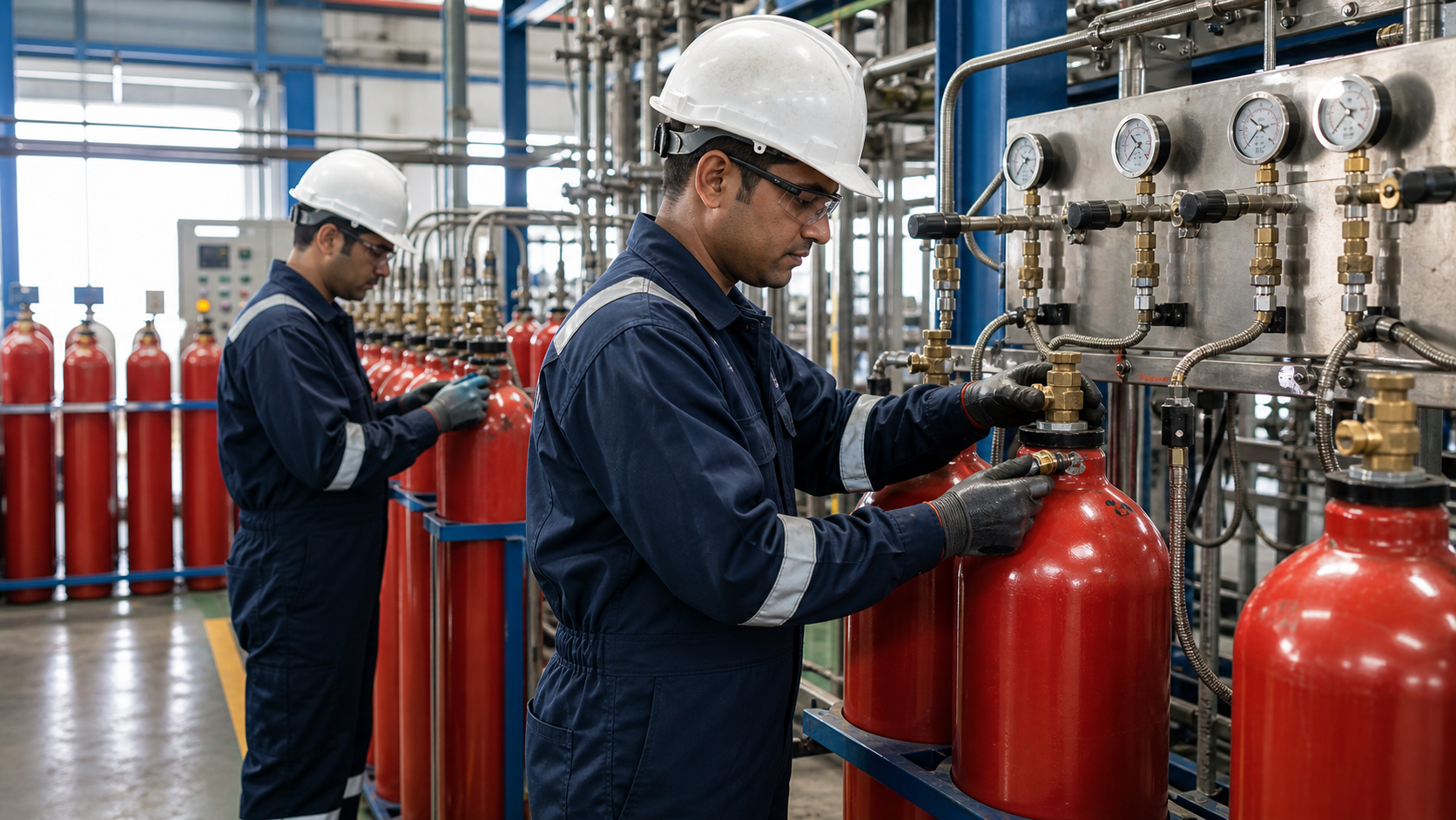 CO₂ gas manufacturing and cylinder filling service